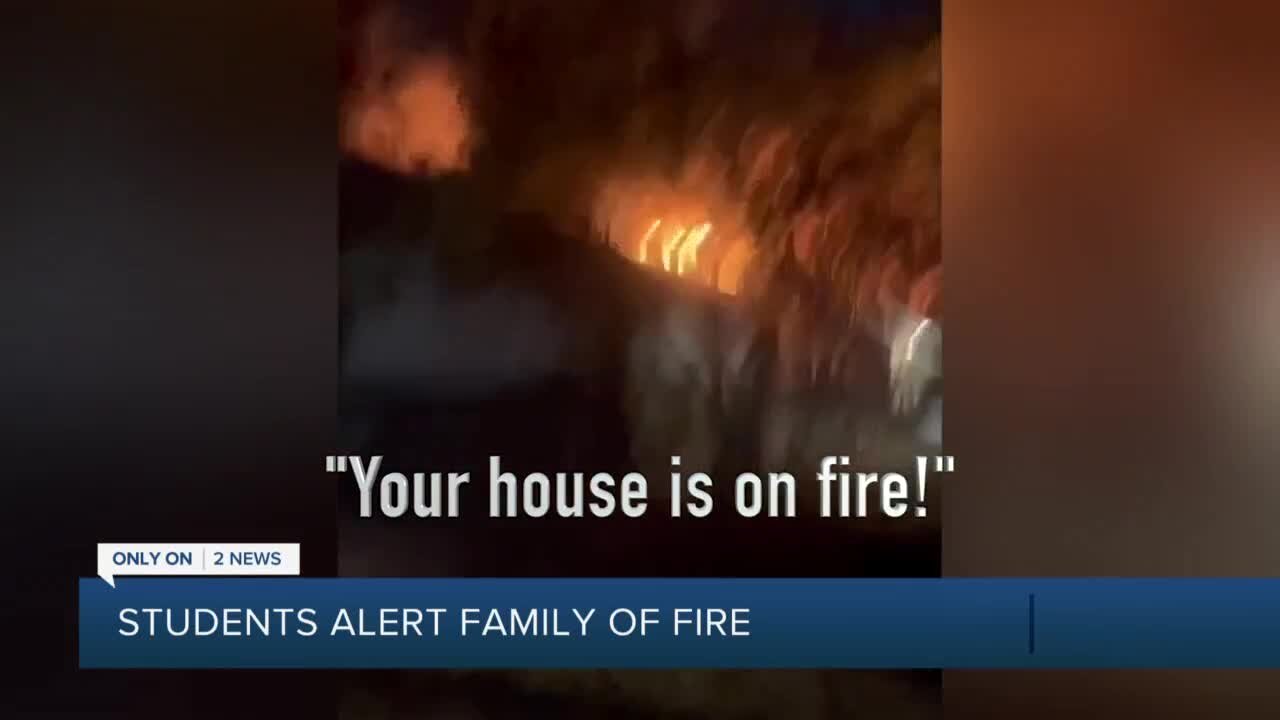 Tulsa students alert family of fire with pranking tools