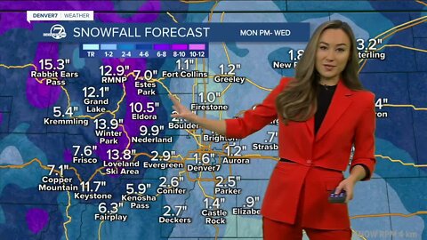 Snow timeline: Powerful winter storm rolls into Colorado