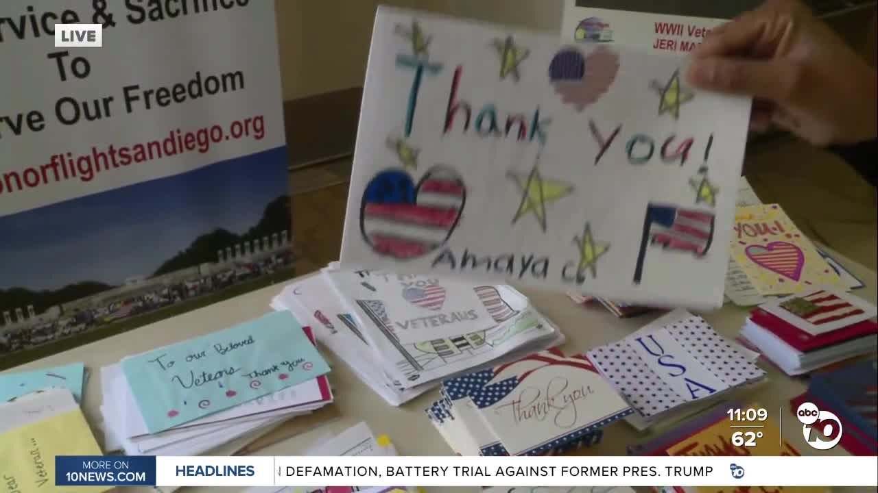 Honor Flight San Diego leaving for Washington D.C.