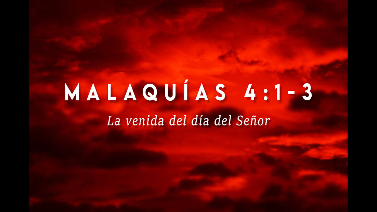 Malaquías 4:1-3