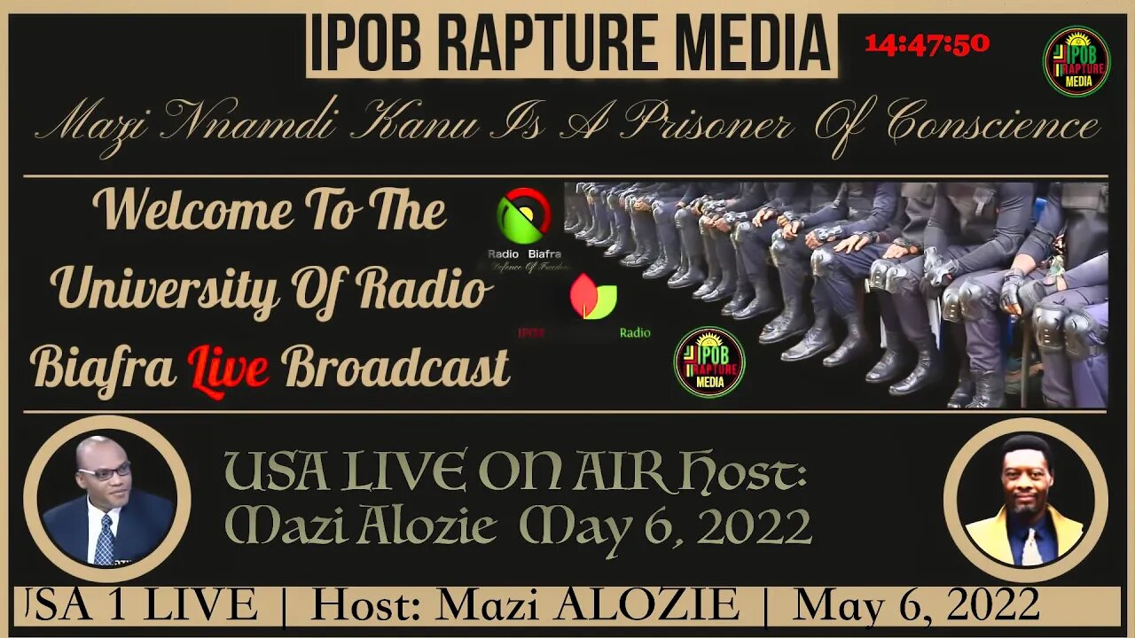 Welcome To The University Of Radio Biafra | USA 1 | Host: Mazi Alozie | May 5, 2022