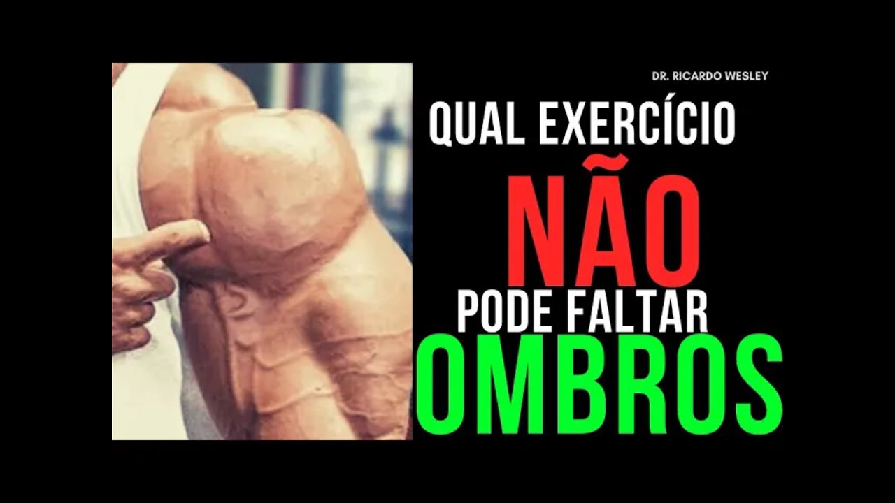 HIPERTROFIA do OMBRO. Qual exercício não pode falar? Quais os ERROS, exercícios, execução e treino.