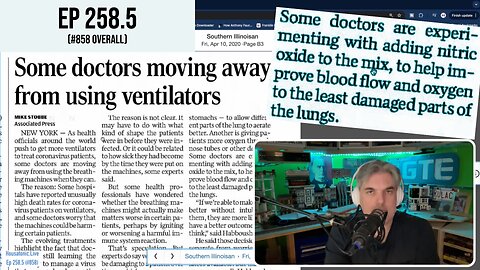 Nitric oxide used on some CV patients in NYC in April 2020 (Ep 258.5) Oxygen toxicity protocols