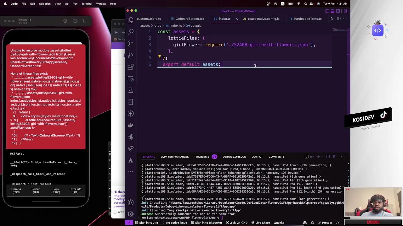 Flowery Gift App with React Native: Episode 1