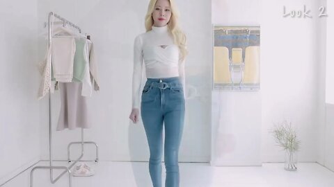 고화질 속옷 룩북 애플힙 청바지 룩북💓 데일리 스커트 Jeans, skirt LOOKBOOK