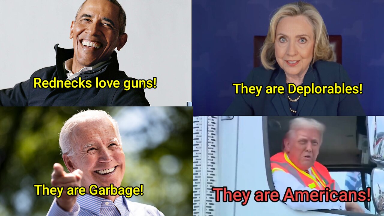 They think I'm garbage because I love America, Trump loves us because we love America!