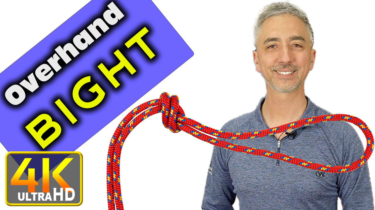 How to Tie the Overhand On a Bight Knot (4k UHD)