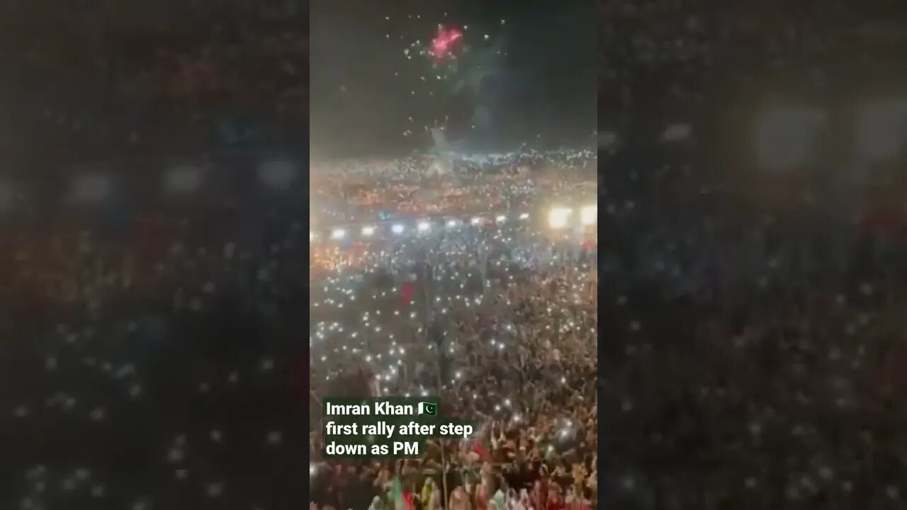 Imran Khan 🇵🇰 first rally after step down as PM