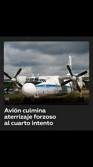 Avión aterriza de emergencia tras avería mecánica después de tres intentos