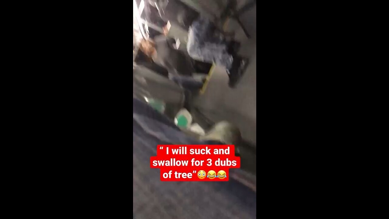 Crackhead offers head to us on the bus