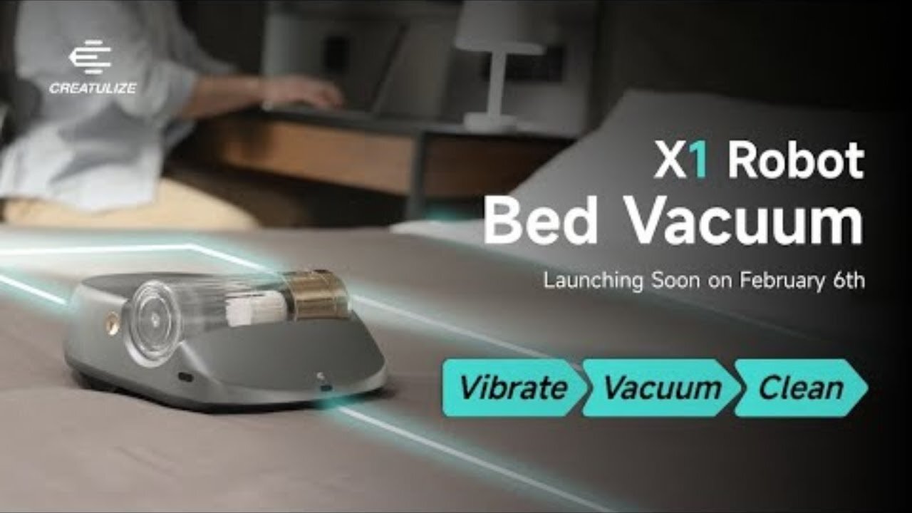 X1 Robot Bed Vacuum:Dust Mites Gone at the Touch of a Button