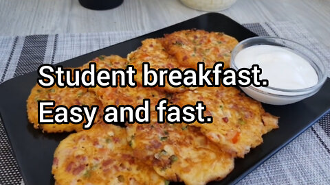 Student breakfast. Easy and fast.
