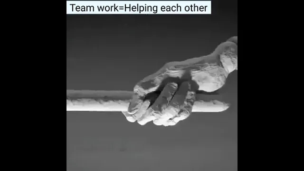 Team work = Helping each other !
