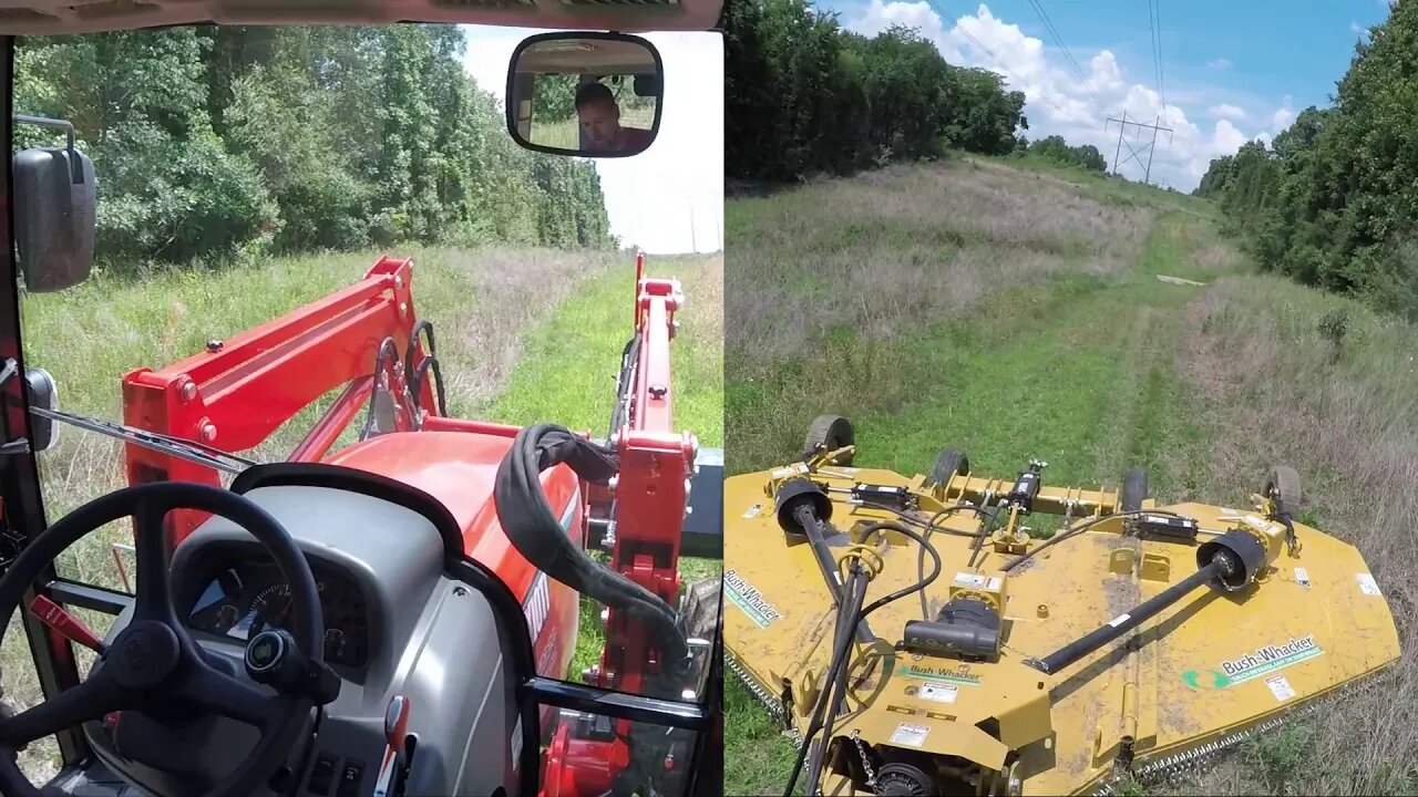 Kioti RX7320 Bush Hogging Illinois Farm. FIRST KIOTI MISSION!