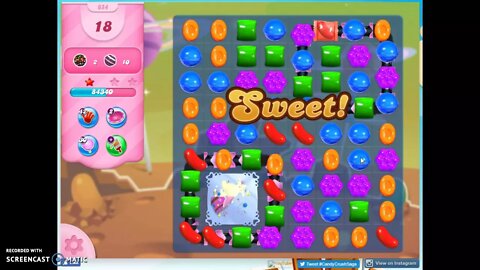 Candy Crush Level 654 Audio Talkthrough, 3 Stars 0 Boosters