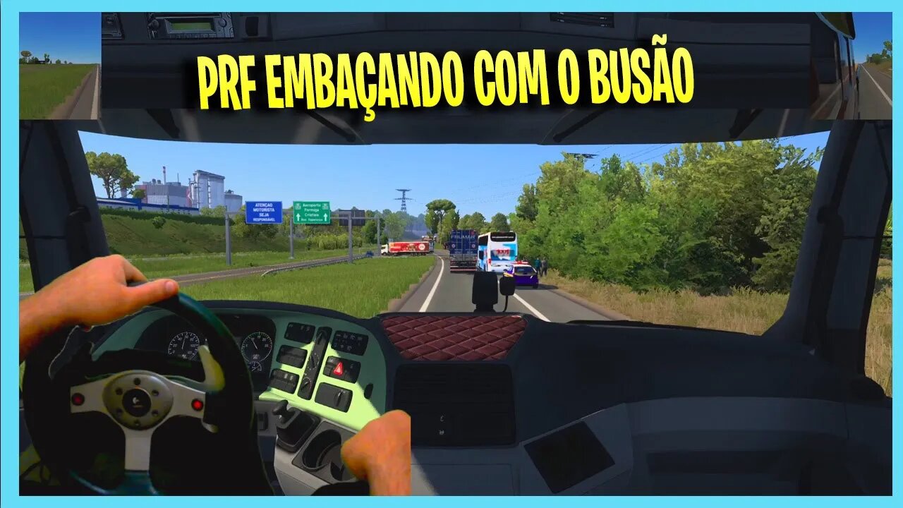 ▶️POV - DIREÇÃO REALISTA - MERCEDES BENS - MOTOR CUMMINS V8 - Logitech G25