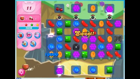 Candy Crush Level 2593 Audio Talkthrough, 3 Stars 0 Boosters