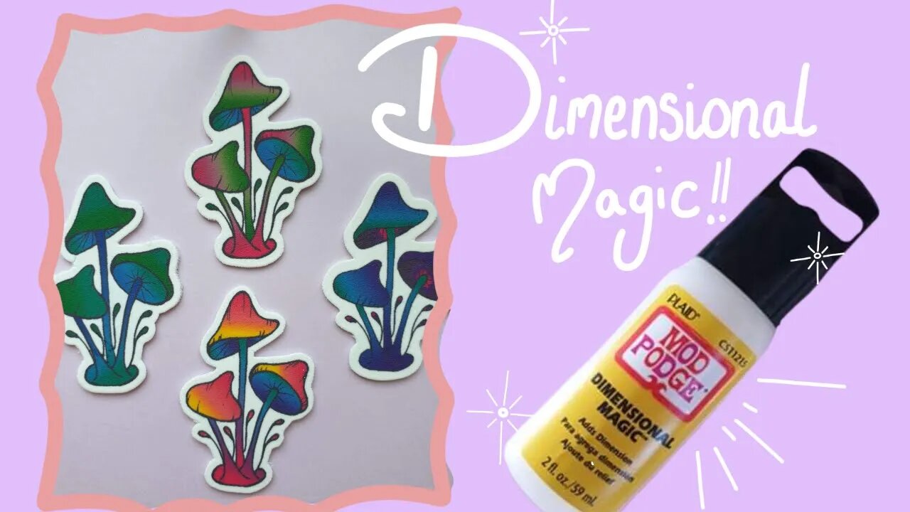 Dimensional Magic Mod Podge Pin Badge test