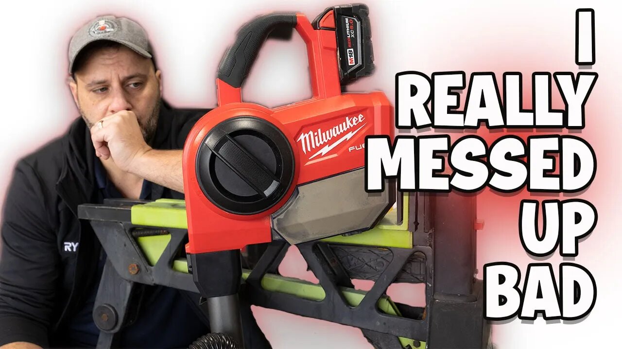 I Messed Up REALLY BAD On This Milwaukee Tool, and want to say I'm sorry