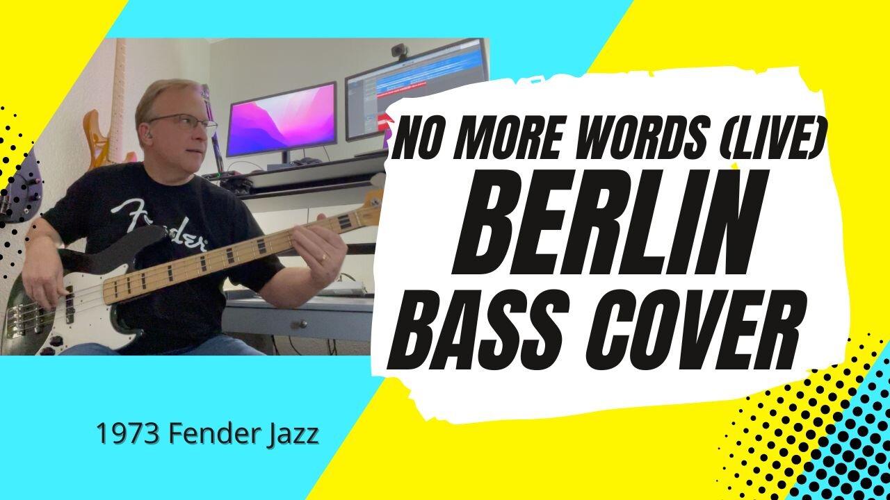 No More Words (Live) - Berlin - Bass Cover