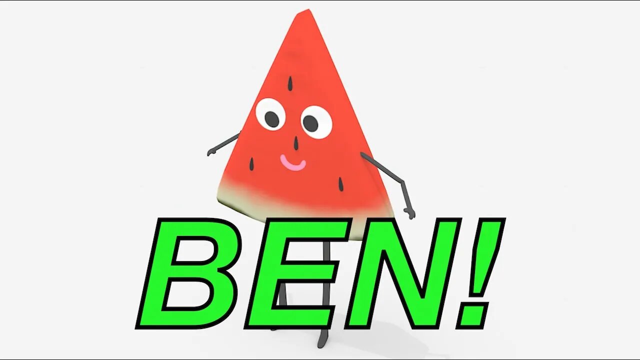 Happy Birthday BEN! - WATERMELON Birthday Song