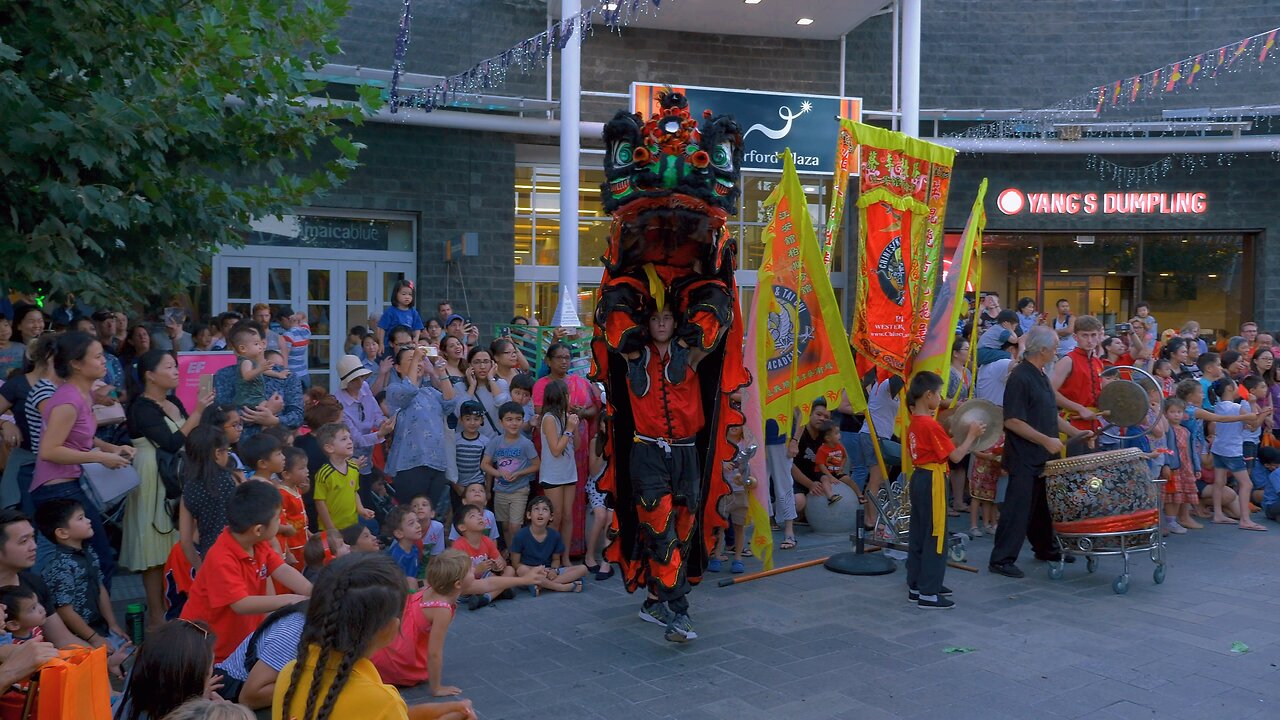 Firecracker Lion Dance Waterford Plaza CNY Chinese New Year Perth Australia