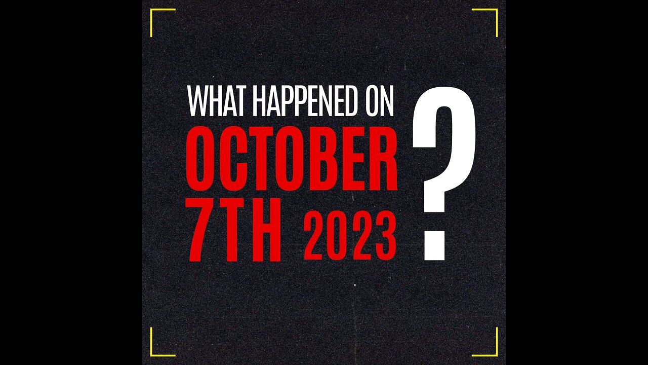 What happened on Oct.7, 2023? WARNING! HARD TO WATCH!