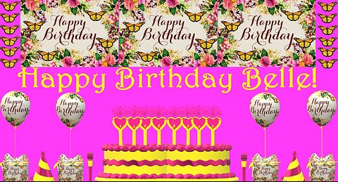 Happy Birthday 3D - Happy Birthday Belle - Happy Birthday To You - Happy Birthday Song