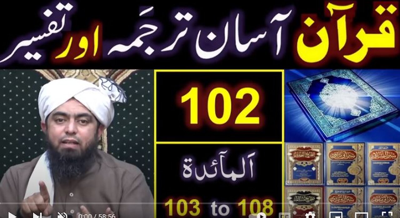 102-Qur'an Class : Surat Al-Maidah (Ayat No. 103 to108) ki TAFSEER (By Engineer Muhammad Ali Mirza)