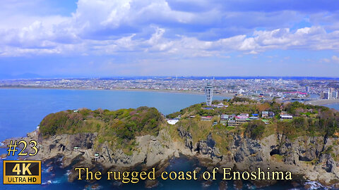 The rugged coast of Enoshima video