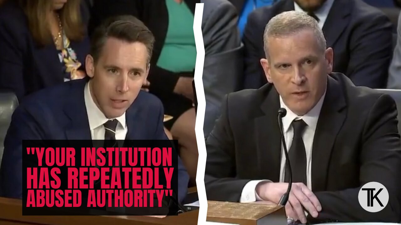 Josh Hawley Roasts FBI Official Over Biden's Alleged $5 Million in Bribes from a Foreign Nation