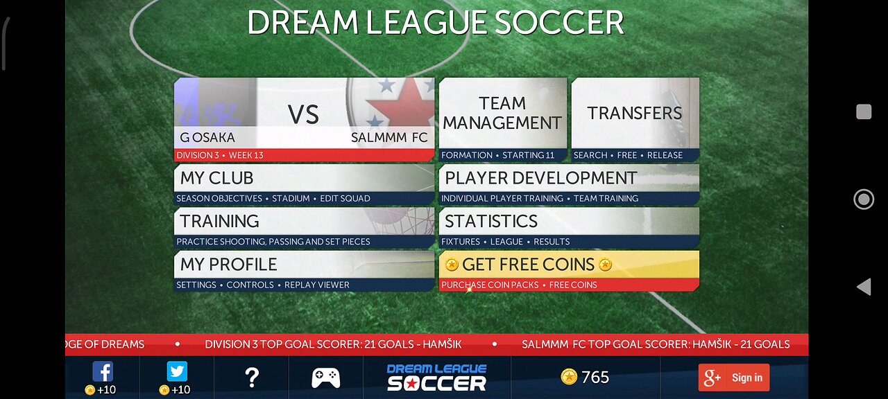 Dream league soccer (classic) - gameplay