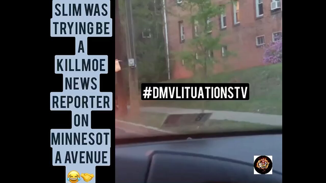He was trying be a kill Moe news reporter 🤣🤝