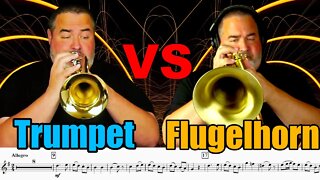 TRUMPET VS FLUGELHORN - Which is a Better Solo Instrument??? W.A.Mozart - Alleluia