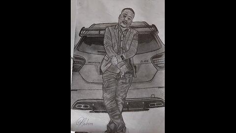 GRAPHITE✏️ DRAWING✍️ ON A3 📃....DJ COACH