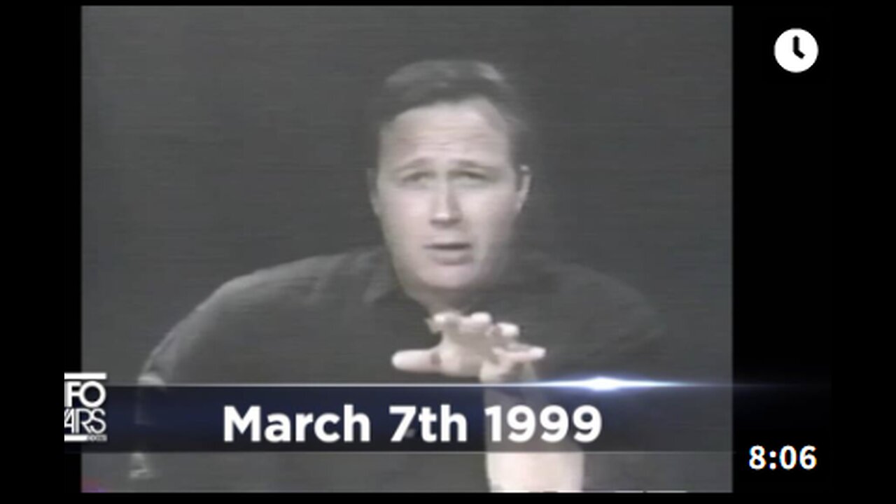 March 7, 1999 Alex Jones laid out the New World Order globalist's plan for a post-human world