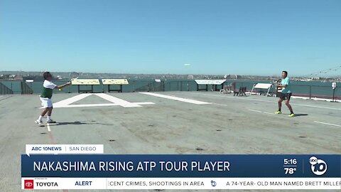 Tennis on the USS Midway