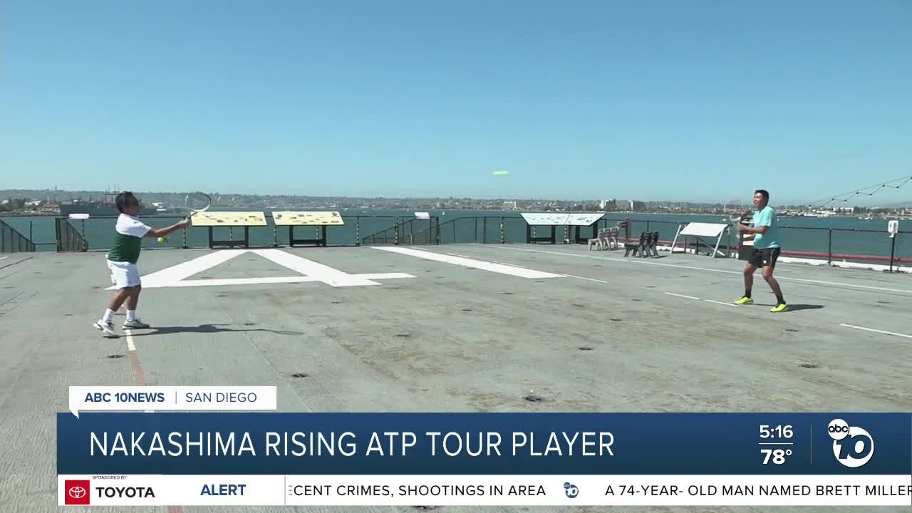 Tennis on the USS Midway