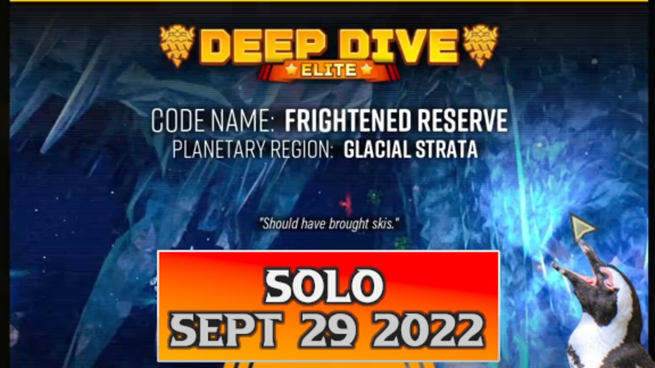 Deep Rock Galactic Elite Deep Dive – September 29 2022 – Frightened Reserve