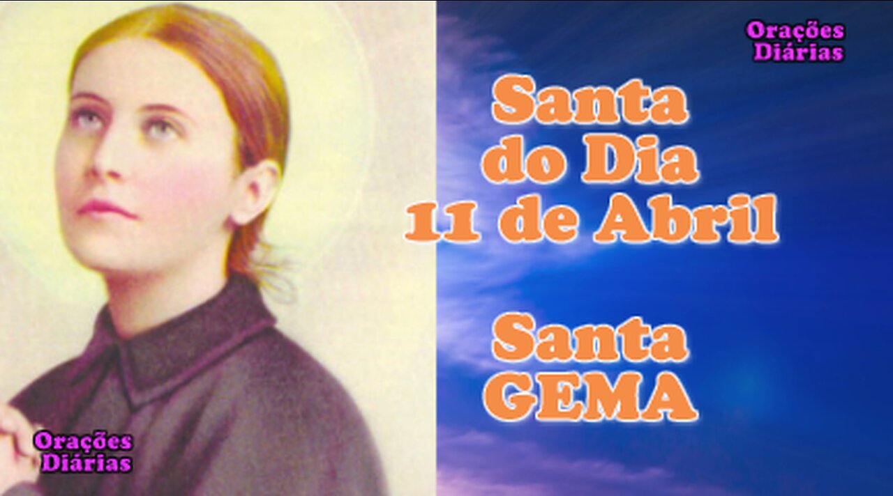 Santa do Dia 11 de abril, Santa Gema