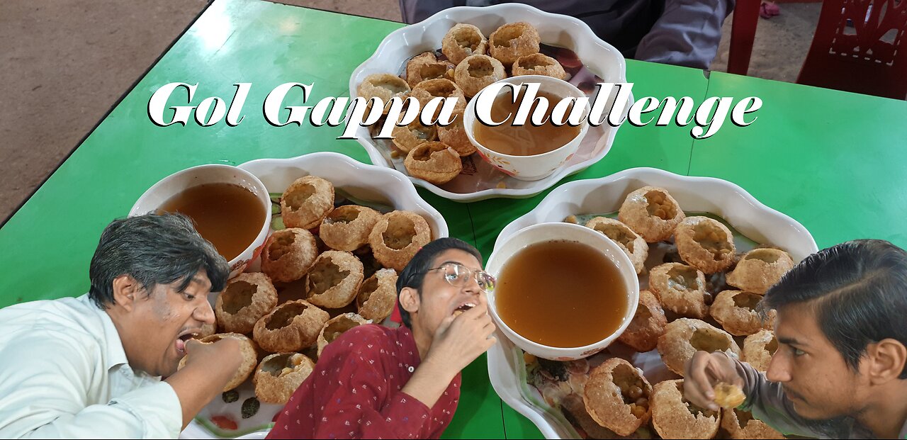 Gol Gappa Challenge | Pani Puri Challenge | گول گپے چیلنج | پانی پوری چیلنج