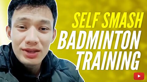 Self Smash Badminton Training - Tubad Tutorial Badminton - Indonesian with English subtitles