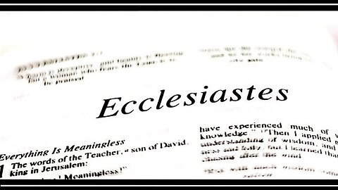 ECCLESIASTES CHAPTER 11