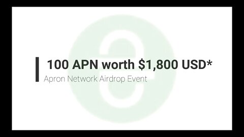 Finalizado - Airdrop Competição - Apron Network - Top 2000 participants will get 100 APN