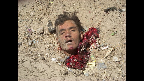 Beating on a defenseless Taliban commander