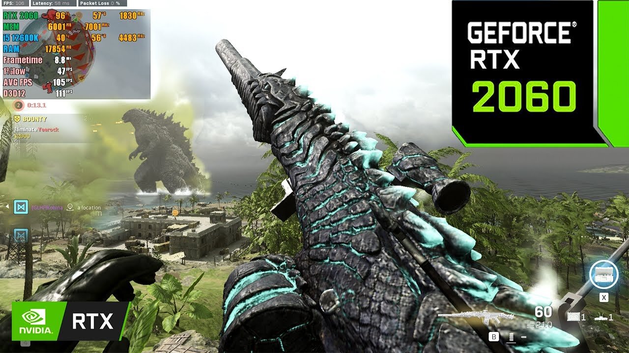 Call of Duty : Warzone Godzilla VS King Kong ( Maximum Settings RTX ON )