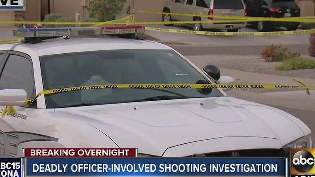 Deadly officer involved shooting in Surprise