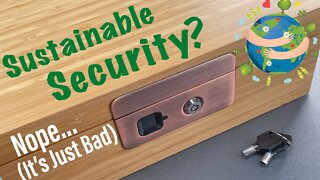 [1444] Bamboo Fingerprint Gun Safe… Opened in Seconds!