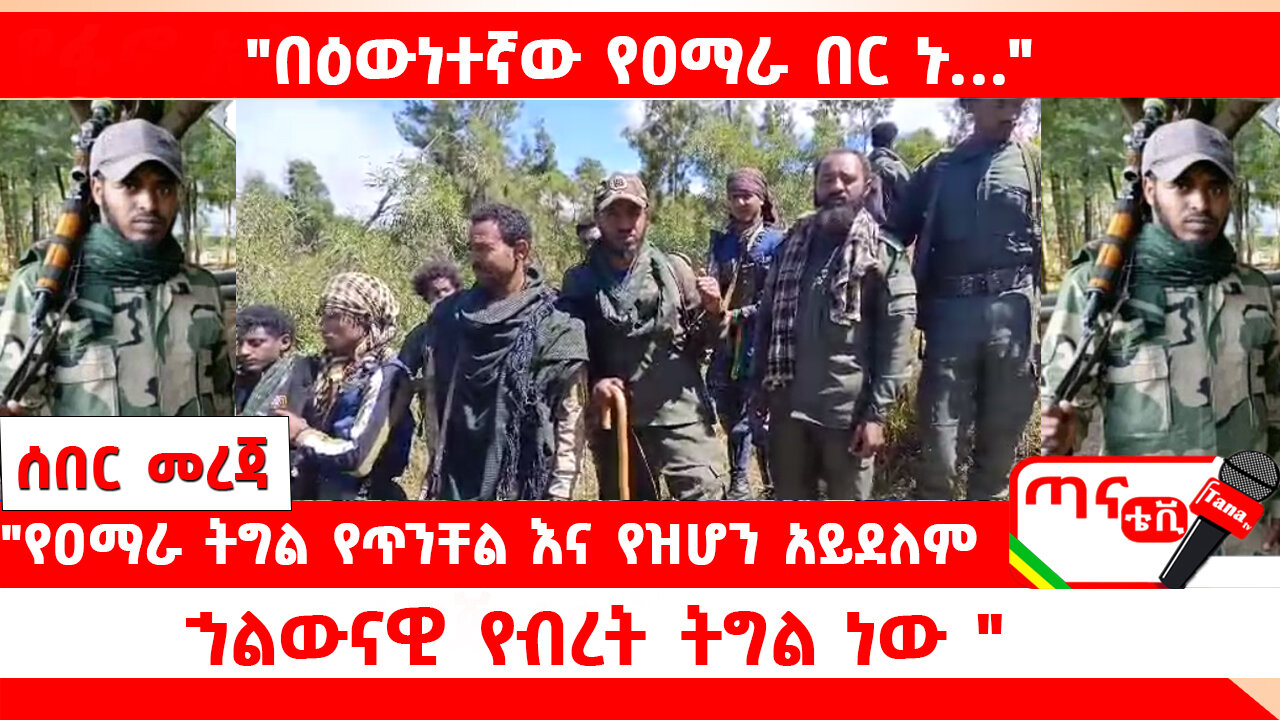 ጣና ሰበር መረጃ ፦ "የዐማራ ትግል የጥንቸል እና የዝሆን አይደለም፤ ኀልውናዊ የብረት ትግል ነው" አርበኛ ረ/ፕሮፌሰር እያሱ አባተ