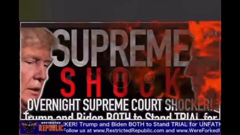 Captioned: 0VERNIGHT SUPREME COURT SH0CKER, B.den & T.rump Part of UNFATH0MABLE C0NSTITUTI0N crisis